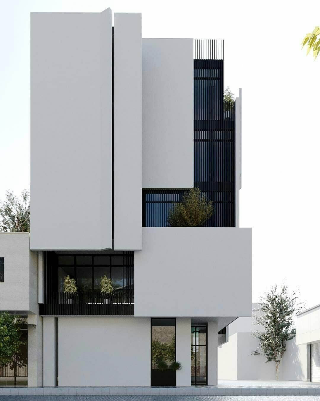 طراحی نمای مدرن ویلا01